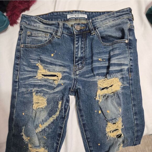 Men's Reelistik NYC Distressed Skinny Jeans Sz 29 - Picture 4 of 11